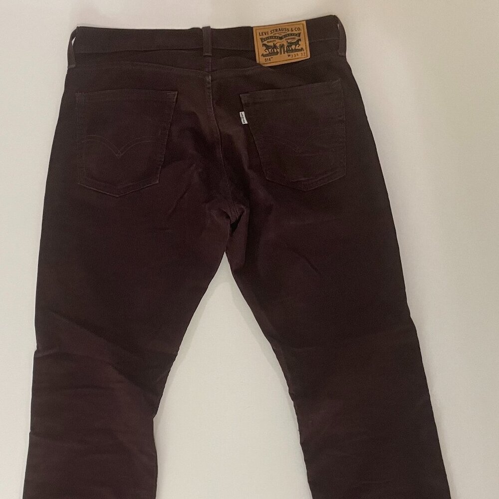 Men's Levi's Corduroy Pants (burgundy) W33 L32